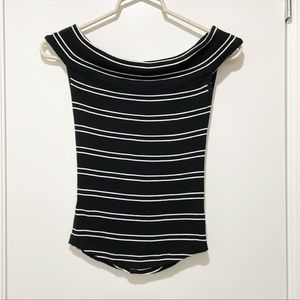 Free people black and white top